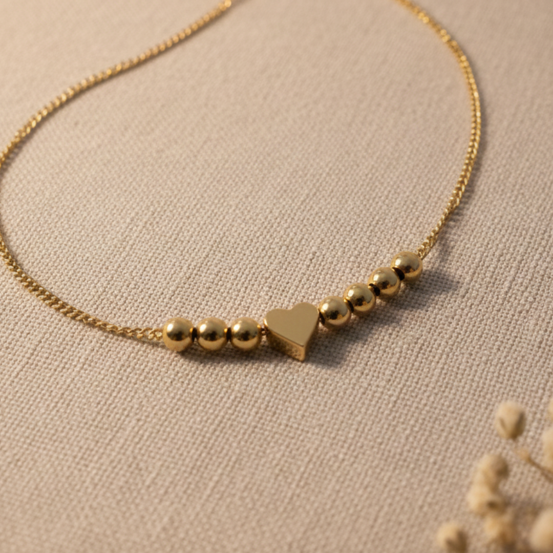 Tiny Heart Bead Waist Chain