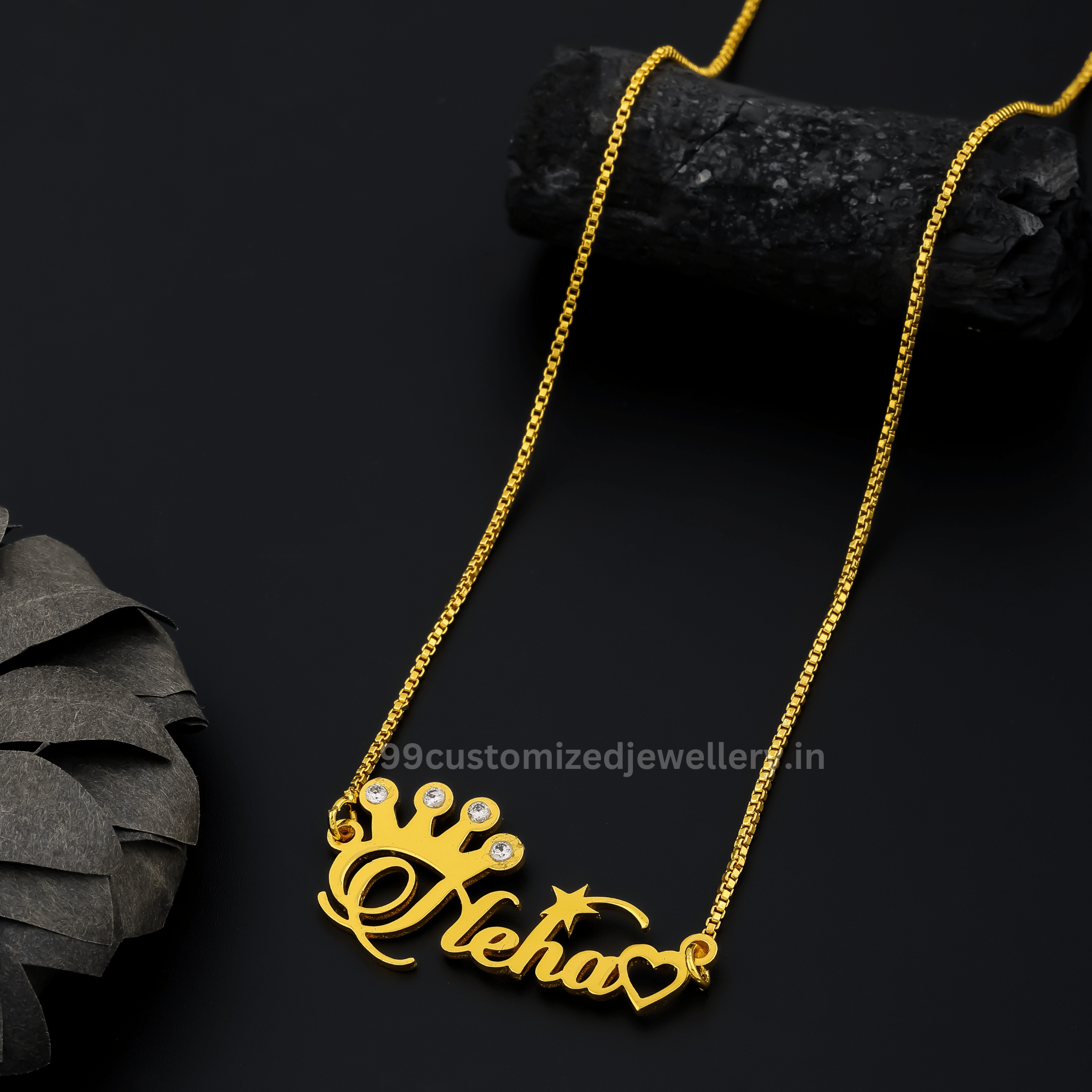 Diamond Name Necklace - Personalized Custom Jewelry for Her